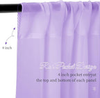 6 Panels Lilac Wedding Ceiling Drapes 5ftx20ft Ceiling Drapes Chiffon Fabric Arch Draping Sheer Curtains Soft Drapery Draping Wedding Ceiling Decorations for Party Ceremony Stage Swag