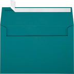 LUXPaper A9 Invitation Envelopes | Peel & Press | 5 3/4" x 8 3/4" | Teal | 80lb. Text | 50 Qty