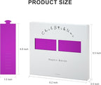 Polymer Material Reusable Napkin Band, Glue-Free Tear-Proof Water Resistant Oil-Proof Napkin Bands Set of 200(Front Purple Color and Back White), 6 Adjustable Sizes Napkin Rings