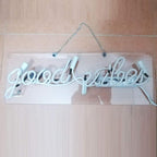 LiQi ™ ' Good Vibes ' Real Glass Handmade Neon Wall Signs for Home Decor Wall Light Room Decor Home Bedroom Girls Pub Hotel Beach Cocktail Recreational Game Room （19" x 6"）