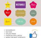 Custom Stickers Personalized Labels - Customized Stickers with Any Design Image Logo Text,Custom Thank You Label Stickers,Custom Stickers for Business Logo,100 Labels (Circle,5.5"x5.5")