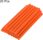 uxcell 20pcs Hot Glue Sticks for Glue Gun 11mm/0.43-inch x 4-inch Mini Hot Melt Adhesive Glue Stick Bright Orange