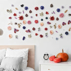 XunYee 6 Pcs 35.4 ft Flower Garlands Hanging Wildflower Backdrop Decoration Artificial Floral Garlands Fake Flower Vines Faux Silk Decor for Halloween Fall Wedding Garden Wall Arch (Autumn)
