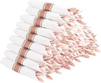 Supernal Set of 60 Packs Rose Gold Silverware - Heavy Weight Cutlery with Linen Napkin Suit for Wedding, Party
