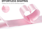 Pink Satin Ribbon Double-Faced Wired Ribbons for Gift Wrapping Flower Bouquet Bows Wedding Invitation Christmas Decor Crafts 2-1/2 Inch 10 Yards