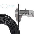 Fashewelry 52 Feet 4mm Black Aluminum Wire Bendable Metal Craft Wire for Beading Sculpting Jewelry Making