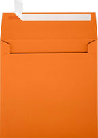 LUXPaper Square Invitation Envelopes | Peel & Press | 6 1/2" x 6 1/2" | Mandarin Orange | 80lb. Text | 50 Qty