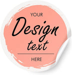 Personalized Labels - Customized Stickers with Any Design Image Logo Text, Business Logo, 100 Labels (Circle, 1.5"x1.5")