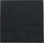 JAM PAPER Medium Lunch Napkins - 6 1/2 x 6 1/2 - Black - 50/Pack