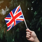 UK Flag British Flag, Small Mini Handheld UK Flags on Stick, Ideal for Party Parades Sports Events Patriotic Festival Decorations