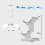 Controller Holder, Game Controller Headset Stand for Xbox Series X S/Xbox one / PS5 / PS4 / NS/PC/Headset, Aluminum Metal Headset Mount Universal Organizer for Video Game Accessories (White)