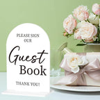 Wedding Guest Book Sign, Photo Guest Book Sign Desk Decor, Wedding Engagement Bridal Shower Reception Party Table Desk Acrylic Decor