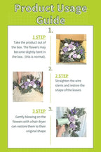 Muhanjia Wedding Sign Faux Flower Swag (Pack of 2) for Ceremony Party Reception Entrance Floral Decor Wall Easel Stand for Wedding Poster Welcome Sign (Purple)