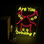 Are You Dringking Neon Sign Cat Neon Sign for Wall Decor,Cat Beer LED Neon Signs for Beer Wine Bar Kitchen Restaurant Home Pub Party Man Cave Club