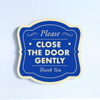 Custom Decorative Outdoor Metal Sign - Personalized Aluminum Driveway Sign, Waterproof, Made In USA - Design 3 Blue Steel 8x8 In