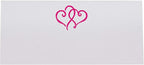 Linked Hearts Place Cards, Fuschia (Choose Color), Set of 25, Pre-cut and Scored - Wedding, Party, Dinner, and Special Events - Made in the USA