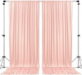 AK TRADING CO. 10 feet x 8 feet IFR Polyester Backdrop Drapes Curtains Panels with Rod Pockets - Wedding Ceremony Party Home Window Decorations - Blush Pink