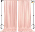 AK TRADING CO. 10 feet Wide x 12 feet Long IFR Polyester Backdrop Drapes Curtains Panels with Rod Pockets - Wedding Ceremony Party Home Window Decorations - (Blush) (Pack of 20)