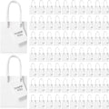 Sherr 100 Pack Mini Gift Bags Bulk, 4 x 2.75 x 4.5 Inches Paper Bags with Tags, Extra Small Paper Gift Boxes with Handles for Birthday, Party Favors, Weddings, Small Business(White)