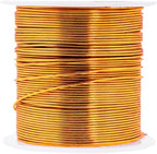 Mandala Crafts 20 Gauge Anodized Aluminum Craft Wire for Jewelry Making - 450 FT Colored Flexible Silver Copper Gold True Blue Purple Pink Wire - Bendable for Bonsai Armature Crafting Sculpting