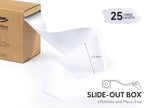 White Satin Ribbon 2.5 Inch Double-Faced Ribbons 25 Yards for Flower Bouquet Wrapping Paper Bows Gift Wedding Invitations Crafts