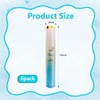 6 Pack Gender Reveal Confetti Cannon, 12 Inch Biodegradable Blue Confetti Poppers for Gender Reveal, Birthday, Wedding, Baby Celebration, Parties