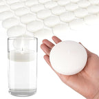 72 Floating Candles, Smoke-Free and odorless, Burning continuously for 8-10 Hours, White, 3-inch Floating Candles, Suitable for Valentine's Day, Weddings, Holidays, Home Decoration