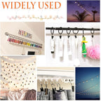 50 Pack Curtain Clip String Hanger Outdoor Indoor Photo Hook Stainless Steel Hook Silver (Silver)