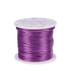 BENECREAT 12 Gauge Aluminum Craft Wire 100FT Anodized Purple Flexible Craft Wire for Halloween Craft Making, Jewelry Making and Floral Arrangements