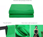 Green Screen Backdrop 5x7ft Photo Backdrop Chromakey Muslin Portrait Green Backdrop for PS Keying/Video Creation/Studio Portrait Shoots