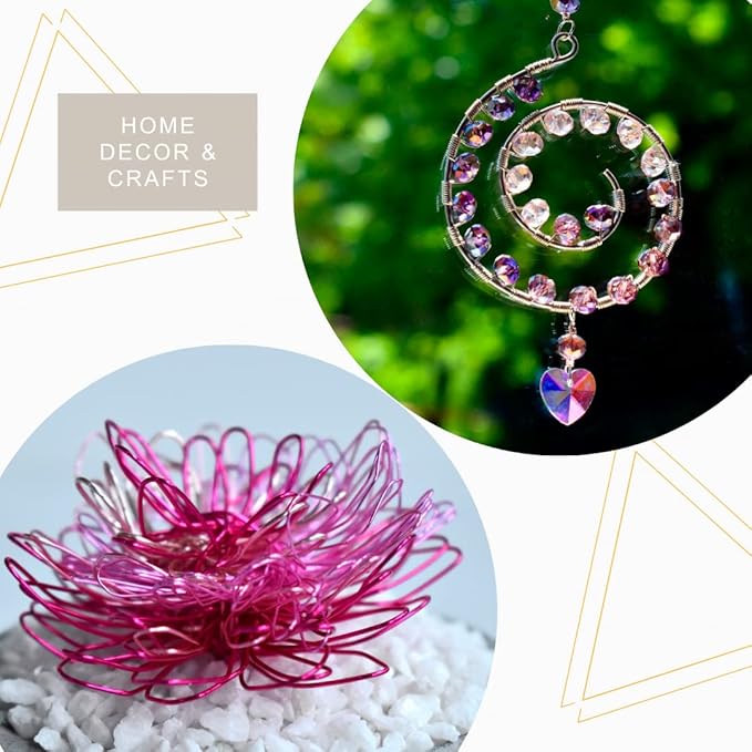 Artistic Wire, 18 Gauge Tarnish Resistant Colored Copper Craft Jewelry Wrapping Wire, Lavender, 10 yd