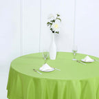 Efavormart Round Tablecloth, 90 Inch Stain & Wrinkle Resistant Washable Table Cloth, Decorative Polyester Fabric Table Cover for Banquet, Wedding, Dining- Green
