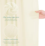 Wedding Arch Draping Fabric, 4 Panels 28" x20ft Ivory Wedding Arch Drapes, Sheer Chiffon Curtain Arbor Drapery Ceiling Drapes Sheer Backdrop Curtains for Wedding Ceremony Party Ceiling Decor