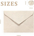 30 Pieces A6 Envelopes with 30 Seal Stickers, 6.32 x 4.45 inch Envelopes for 4 x 6 Wedding Invitation Cards, Greeting Cards, Graduation, Birthday Party Invitations, Yellow.