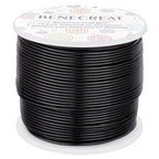 BENECREAT 15 Gauge 220FT Black Aluminum Wire Anodized Jewelry Craft Wire for Floral Beading, Plant Gardening, Decor