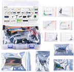 GeeekPi Complete Starter Kit for Raspberry Pi 4B, Python C Java Scratch Code, with 100-Page Tutorial, 16 Projects, 68 Items, ABS Breadboard Holder, Camera Module, Sound Sensor (Pi Board Not Included)