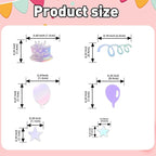 VHUWE Happy Birthday Confetti, 1.6 oz Laser Silver Cake Balloon Star Goblet Bottle Swirl Glitter Confetti for Boys Girls Kids Women Men Happy Birthday Party Table Decorations Supplies