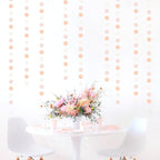 Peach-Pink White Party-Decorations Paper Garland - 52ft Princess Birthday Streamers Banner,Boho Bridal Baby Shower Bachelorette Wedding Hanging Supplies Decor Hugfond