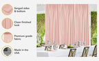 AK TRADING CO. 10 feet x 8 feet IFR Polyester Backdrop Drapes Curtains Panels with Rod Pockets - Wedding Ceremony Party Home Window Decorations - Purple