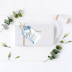 Andaz Press 100-Pack Personalized Thank You for Celebrating with Us Wedding Favor Tags with Bakers Twine Navy Blue Watercolor Custom Cardstock Wedding Gift Tags for Party Favors 2 x 3.75-Inches