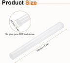 HARFINGTON 10pcs Hot Glue Sticks 0.43" Dia x 3.94" Long EVA Mini Hot Melt Adhesive Glue Stick for Hot Melt Gun Wood Plastic Glass Flowers Fabrics Foam, Clear