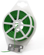 SumDirect Plant Ties,656FT/200m Green Garden Twist Ties with Cutter for Gardening Plants Growth and Care,Plant Garden Twine Wires for Office Home Cable Organization (656 Feet / 200 Meters(1 Roll))