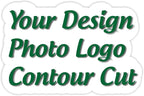 110 Custom Personalized Stickers Labels Cut to Graphic Waterproof Vinyl Made USA, Any Text, Image, Logo 3 in.