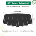 Biscaynebay Round Tablecloth 60 Inch-Sage Outdoor Fabric Table Cover-Small Circle Folding Table Cloths Linen Water Resistant Washable for Kitchen Dining Picnic Patio Outdoor Party Restaurant Tables