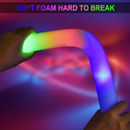 LifBetter 112 pcs Glow Foam Sticks, LED Glow Sticks 3 Modes Colorful Flashing, Foam Glow Sticks Bulk, Glow In The Dark Party Supplies for Weddings Parties Festivals Raves Concerts Sporting Events