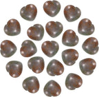 PATIKIL 20 Pcs Natural Heart Shaped Crystal Stone, 0.6 Inch Mini Polished Love Gemstone Crystal, Pocket Rock Engraved Worry Stones for Women Gifts Meditation, Gray Green