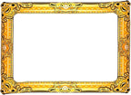 Inflatable Frame for Photo Booth and Selfies Parties Celebrations 31.5 x 23.5 (Gold)
