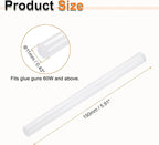 HARFINGTON 10pcs Hot Glue Sticks 0.43" Dia x 5.91" Long EVA Mini Hot Melt Adhesive Glue Stick for Hot Melt Gun Wood Plastic Glass Flowers Fabrics Foam, Clear