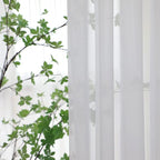 Window Ivory Sheer Curtains 72 Inches Long 2 Panels Sheer Curtain Basic Rod Pocket Panel for Bedroom Children Living Room Yard Kitchen (Ivory, 52" W x 72" L | 2 pcs)