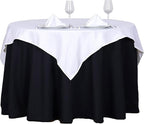 Efavormart 54x54 White Wholesale Linens Seamless Polyester Square Linen Tablecloth for Wedding Banquet Party Restaurant